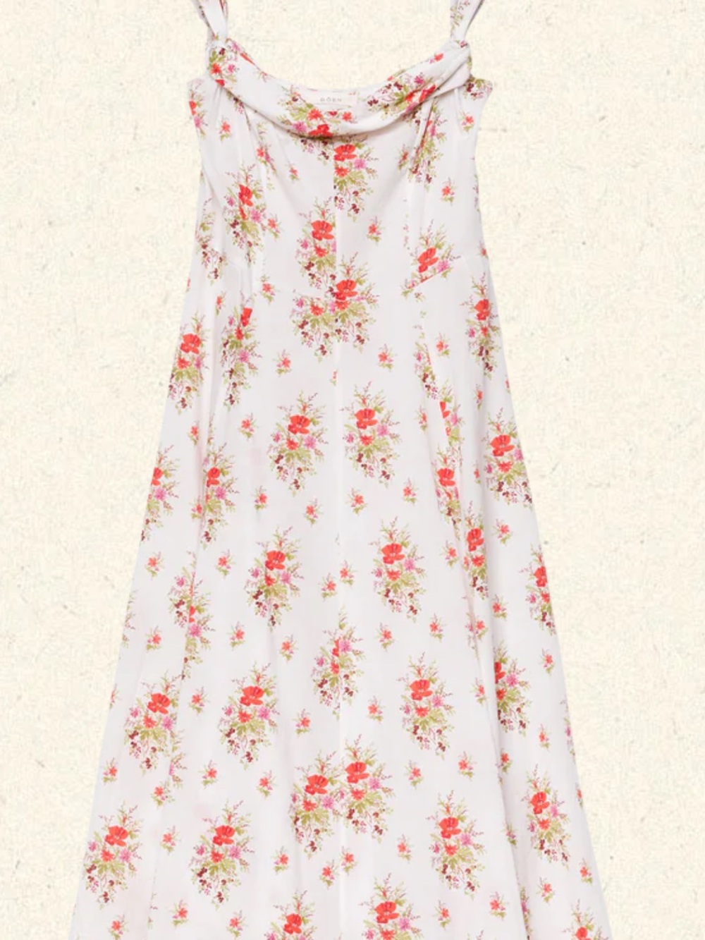 DOEN Clea Floral Pink and Cream Sundress